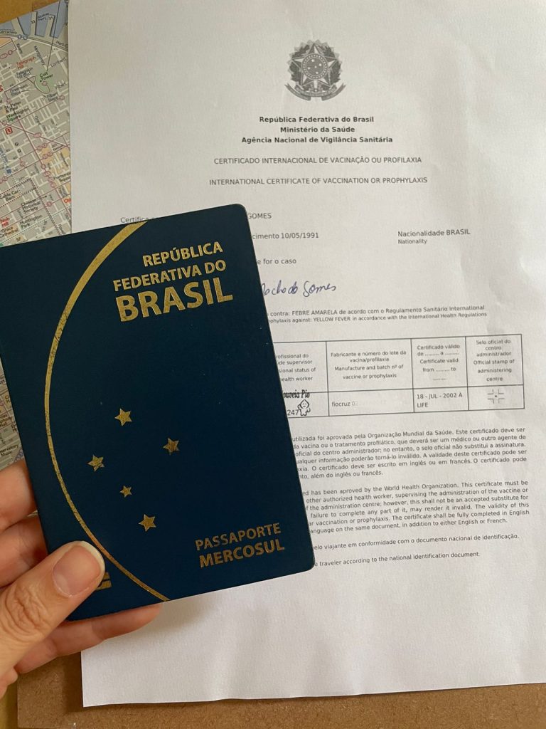 Certificado Febre Amarela lary di lua